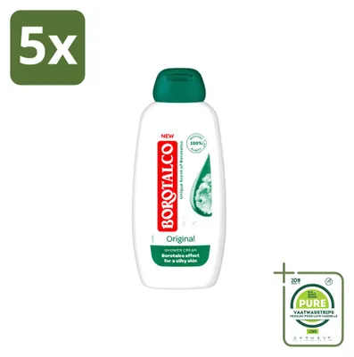 Zdjęcie produktu dla 5 sztuk żelu pod prysznic Borotalco Original, pojemność 250 ml, opakowanie zbiorcze
