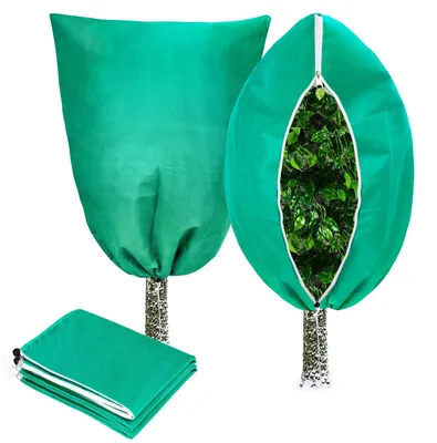 Produktbild von Winterschutz für Pflanzen, 80 x 120 cm, Winterschutz für Topfpflanzen, Frostschutz für Pflanzen, atmungsaktive Pflanzenschutzhülle für Pflanzen, Sträucher und Obstbäume, 2 Stück