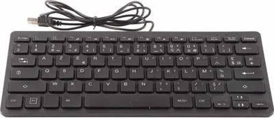 Image de Clavier 78 touches Mute Ultra Thin Wired Mini USB Interface Desktop Computer Small Language KeyboardFrench
