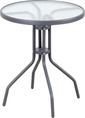 Immagine prodotto di Tavolino rotondo in vetro KORFU 60 cm