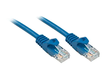 Produktbild von LINDY Patchkabel Cat6 U/UTP Basic blau 0.50m