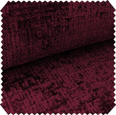 Produktbild von novely® CRETA Chenille-Stoff Polsterstoff Möbelstoff Bezugsstoff | Meterware | 1 lfm - Farbe: 59 Weinrot