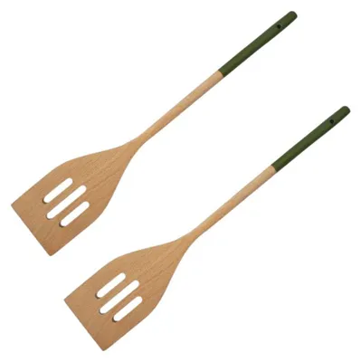Image de Set de 2 ustensiles de cuisine spatule en bois Fackelmann Boisselerie