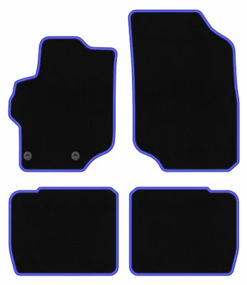 Immagine prodotto di Tappetini in moquette per Peugeot 301 2012- (berlina) – set 4 pezzi, nero/blu, su misura – Wielganizator CARLUX