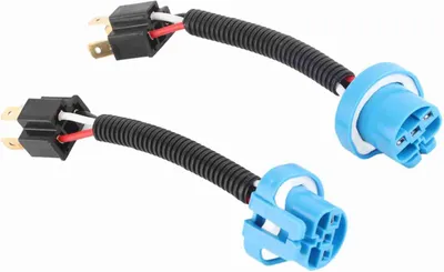 Image de 2 pièces 9007 mâle vers H4 femelle connecteur de câble de conversion pour phares adaptateur