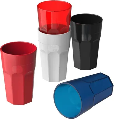Produktbild von Transparenter Kunststoff-Trinkbecher, robust, mit 0,25 & 0,3 L Markierung, für Heiß- & Kaltgetränke