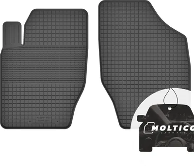 Produktbild von Vorne Gummimatten mit Rand Auto Fußmatten Gummi Automatten Passgenau 2-teilig Set - passend für Citroen C4 II 2010-2018