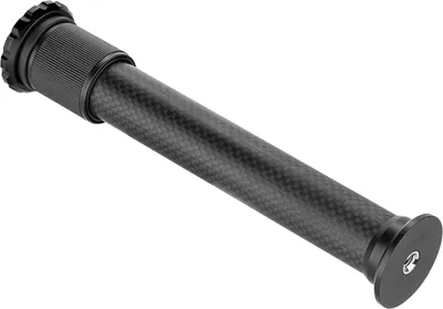 Image de Pôle universel d'extension de pied en fibre de carbone 2 sections Tige extensible hauteur maximale 32 cm/12,6 pouces avec une vis 1/4 de pouce pour monopode de pied