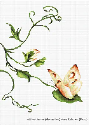 Kreuzstich-Set, Baumwolle, mehrfarbig, 18,5x23,5 cm