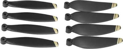 Productafbeelding van Drone Propellers - Reserveonderdelen Drone - Stille Vlucht - Precisie Gebalanceerd - 2 Paar - Gouden Decor