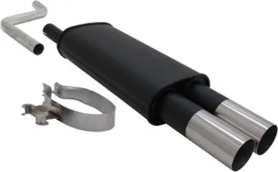 Immagine prodotto di Scarico sportivo Novus per VW Polo 2/3 86C 2x76mm Silenziatore posteriore RL-Design con ABE