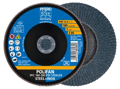 Produktbild von PFERD 67768185, 18 cm, 8500 RPM, 80 g, 10 Stück(e)