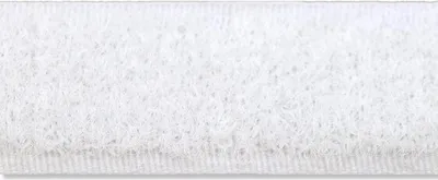 Produktbild von Interdeco Flauschband / Pilzband zum Aufnähen 20 mm Weiß, Pack. 10 Meter
