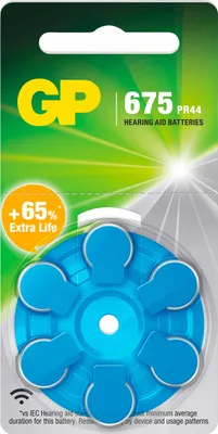 Produktbild von GP Hörgerätebatterie ZA675/PR44 6er-Pack