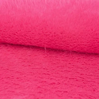 Produktbild von Stoff Meterware Fellimitat Pelzimitat Kunstfell pink Kurzhaar 1,5m