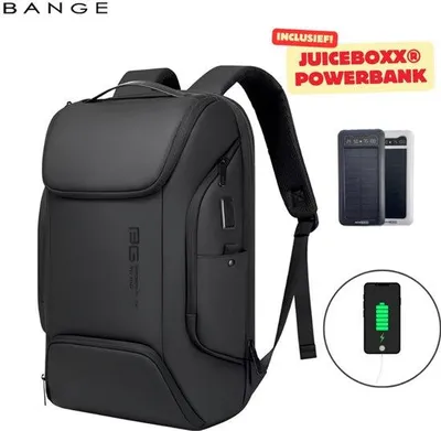 Productafbeelding van CarryQuest® - BANGE Laptoprugzak 35 liter, zwart, met USB-aansluiting