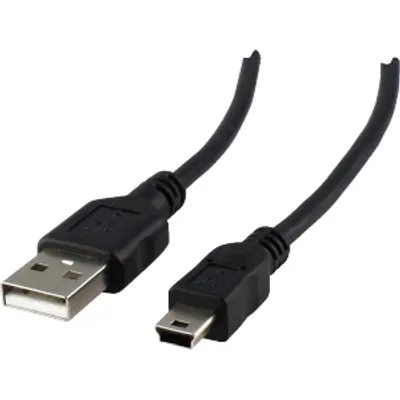 Produktbild von Schwaiger CK1521 533, 1 m, USB A, Mini-USB B, USB 2.0, Männlich/Männlich, Schwarz