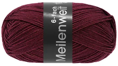 Produktbild von Lana Grossa - Meilenweit 6-fach 150g Unito 9680 bordeaux