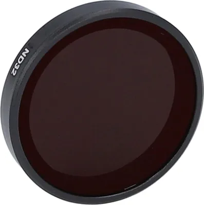 Imagen del producto de Filtro ND, filtro para cámaras de acción, filtro para cámaras HD, protector de lente portátil, efecto de flujo de agua para filtros, efectos de luz nocturna, con funda de transporte para fotografía, aleación de aluminio (ND32)