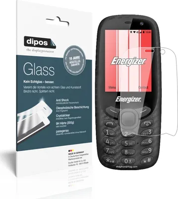 Produktbild von 2x Schutzfolie für Energizer E241S - Anti-Shock 9H Folie dipos Glass Kunststoffglas