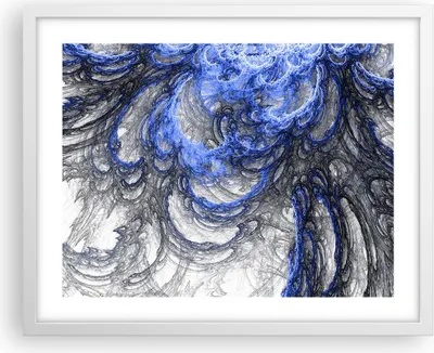 Produktbild von Gerahmtes Poster - Weißer Rahmen - Abstraktion modern - 50x40 cm - Wand Bild - Wanddeko - Wandbilder - Kunstposter - Wandposter - Bilderrahmen - Bilder - Kunstdruck - Wandbild - P2WAA50x40-3726