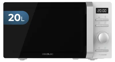Productafbeelding van Cecotec Proclean 5010 Inverter, wit, werkblad, losstaande magnetron, 20 liter, 700 watt, ingebouwd display, LED