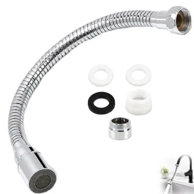 Imagen del producto de Extensión para grifo de cocina, de 30 cm, flexible, giratoria 360°, ahorradora de agua, para uso en la cocina