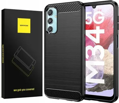 Zdjęcie produktu dla Etui ochronne SPACECASE Carbon do Galaxy M34 5G black