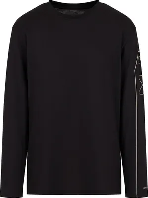 Immagine prodotto di Armani Exchange 6dzth4-zja5z Maglietta a maniche lunghe Nero M Uomo Nero M
