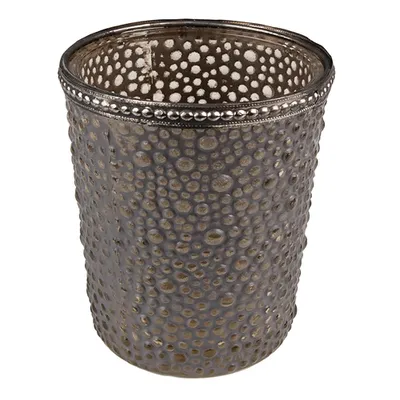 Immagine prodotto di Portacandele Clayre & Eef Ø 9x10 cm Vetro grigio