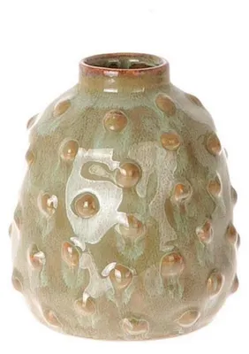 Immagine prodotto di Vaso da interno Hbx in Vetroceramica naturale, ø 10,5 x h 12 cm, verde oliva