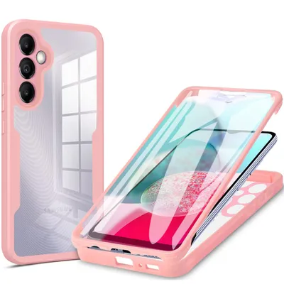 Obrázek produktu pro Galaxy A34 5G Pouzdro, 360° Kompletní Ochrana s Vestavěným Chráničem Displeje pro Samsung Galaxy A34 5G Růžový