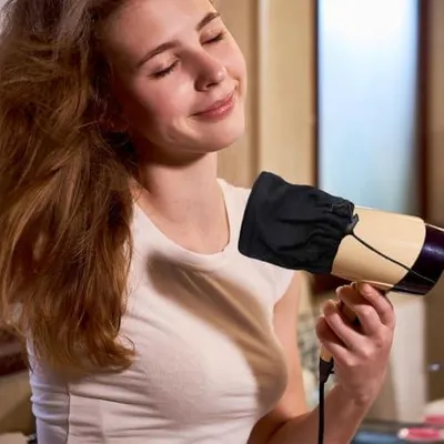 Produktbild von Universeller Haardiffusor-Aufsatz, tragbarer faltbarer Diffusor für Locken und Wellen, Zubehör für Haartrockner zum schonenden Stylen