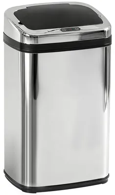Produktbild von Sensor Mülleimer 30L Edelstahl Automatischer Mülleimer mit Bewegungssensor, Abfalleimer Müllbehälter Abfallbehälter für Büro, Schlafzimmer, Küchen Silber