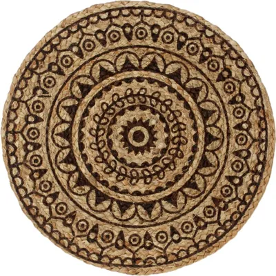 Produktbild von vidaXL Tischsets 6 Stk. Dunkelbraun 38 cm Rund Jute