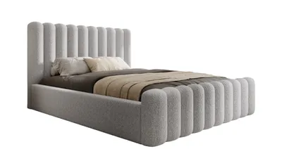 Obrázok produktu pre DomoHome posteľ s pružinovým boxom Spálňová posteľ Ideálna pre vašu spálňu | vrátane podstavca pod posteľ Rozmery: 178x225x114 cm, Model: Mona VII, Farba: jaseň