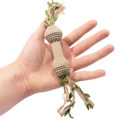 Produktbild von Katzenspielzeug aus Pappe · Kratzpappe mit Naturfaser · 10 x 3 x 3 cm