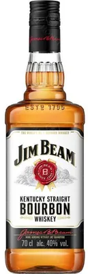 Image de Coffret Jim Beam Bourbon, 700 ml, présenté dans une boîte en carton avec deux verres