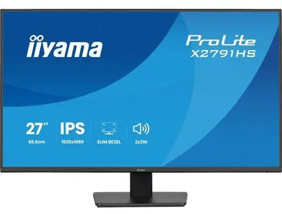 Zdjęcie produktu dla Monitor PC - IIYAMA - 27 cali - Full HD - 120 Hz - IPS - 1 ms - PROLITE X2791HS-B1