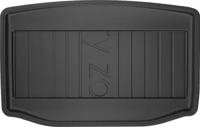 Image de Tapis de coffre pour Tesla Model 3 2017-2025 Inférieur TPE Antidérapant Noir 1Pc