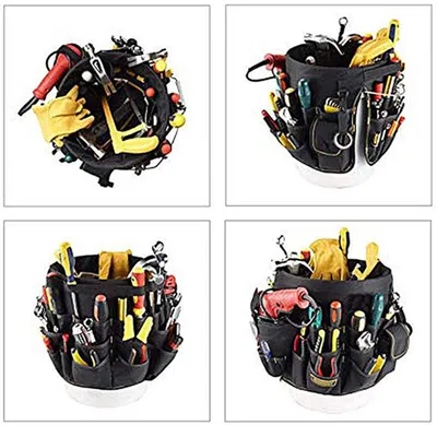 Werkzeugtasche 56 Taschen - Werkzeugorganizer - Wasserdicht - Langlebig - Leicht - Max. 10kg Tragfähigkeit - Werkzeug