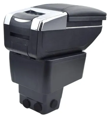 Produktbild von Armlehnen-Organizer für Autos, Schwarz, Kunstleder