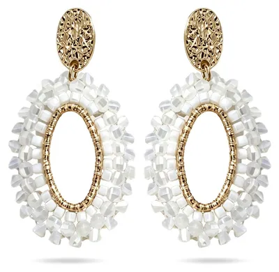Produktbild von XFSRG Hängend Ohrringe Ovale Boho Ohrschmuck für Damen Vintage Ohrringe