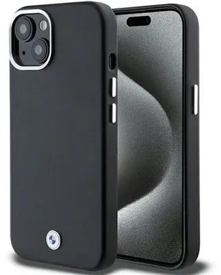 Image de Bmw Bmhmp15M23Pufwk Iphone 15 Plus / 14 Plus 6.7Czarny/Noir Signature Wrapped Metal Magsafe