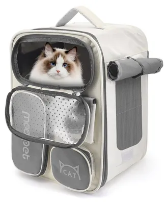 Immagine prodotto di Elzusha - Zaino da trasporto per gatti, ideale per piccoli animali domestici, con diverse aperture