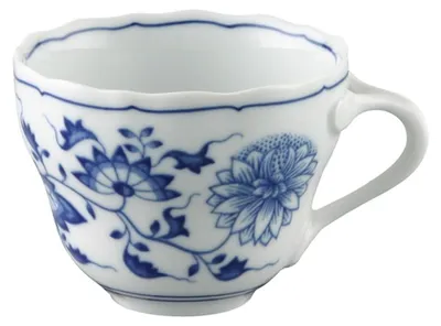 Imagen del producto de Taza de café Hutschenreuther, diseño "Zwiebelmuster" (motivo de cebollas), color azul. Código: 02001-720002-14742