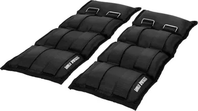 Obrázok produktu pre Gorilla Sports Záťažové manžety, čierne, 2 x 3,5 kg