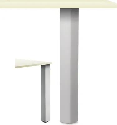 Produktbild von Naber Rhodos Vierkantfuß Aluminium. Stützfuß Höhe, edelstahlfarbig 870 mm - Trag-/Stützelement