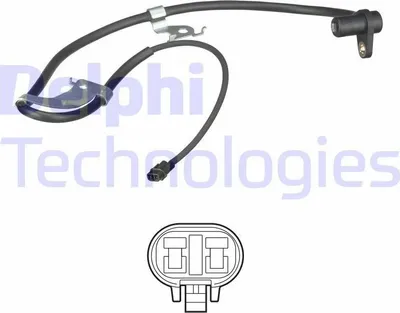 Produktbild von DELPHI ABS Sensor Raddrehzahl für SUZUKI LIANA Schrägheck SS20632