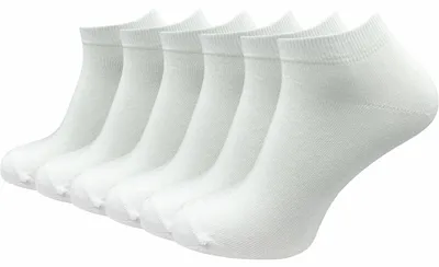 Imagen del producto de Omgoods - Calcetines deportivos para mujer, 100% algodón (6 pares)